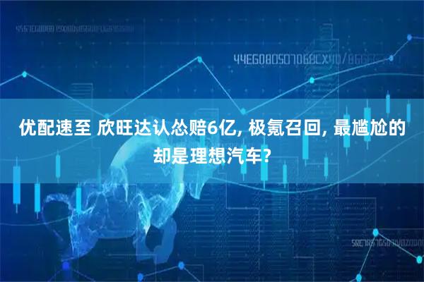 优配速至 欣旺达认怂赔6亿, 极氪召回, 最尴尬的却是理想汽车?