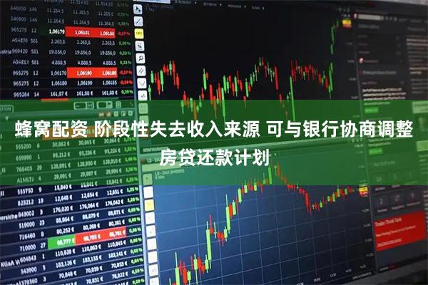 蜂窝配资 阶段性失去收入来源 可与银行协商调整房贷还款计划